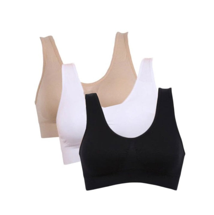 Underwear Women's Bra, Vest-Style No Rim Sports Thin Bra - Image 5