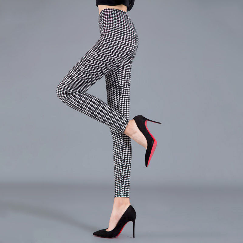 Thin cropped cotton leggings - Image 8