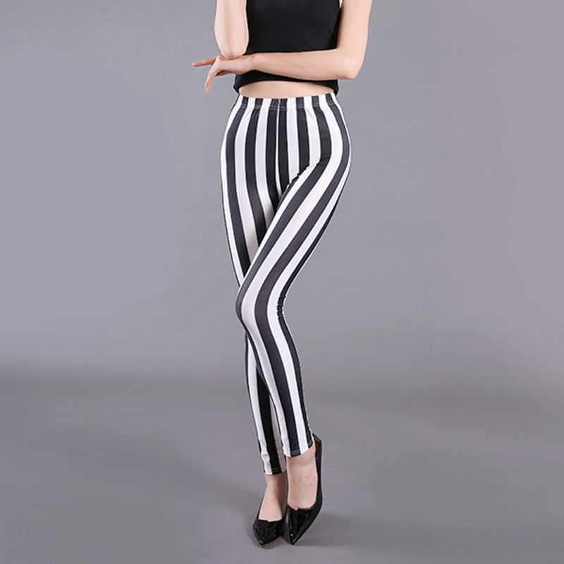 Thin cropped cotton leggings - Image 9