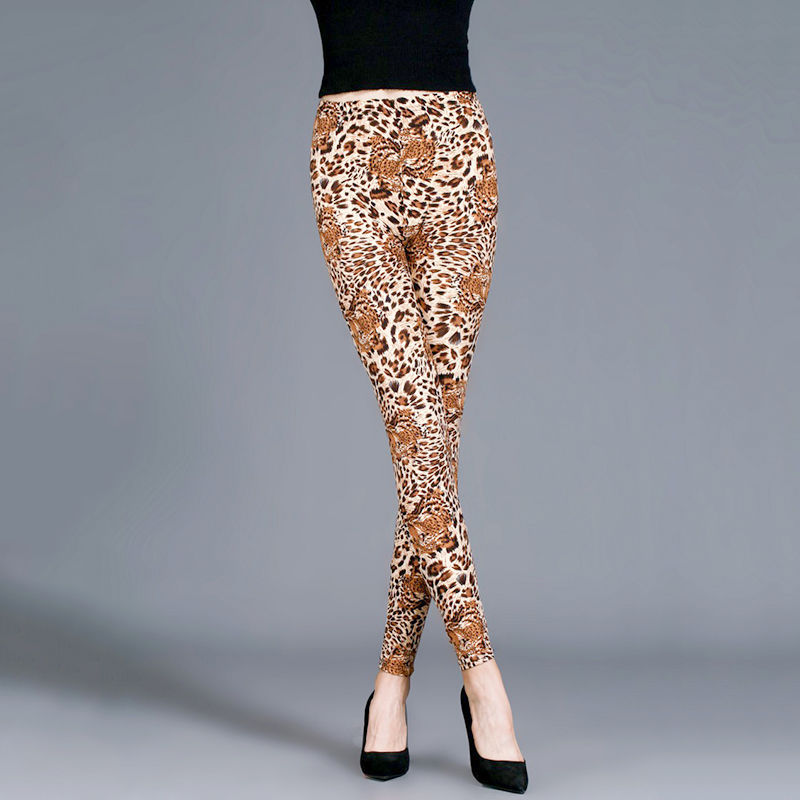 Thin cropped cotton leggings - Image 14