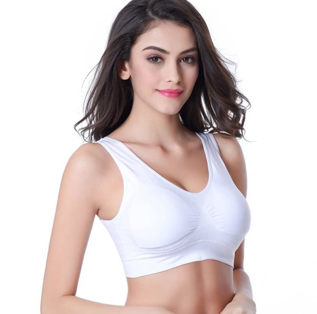Underwear Women's Bra, Vest-Style No Rim Sports Thin Bra - Image 3