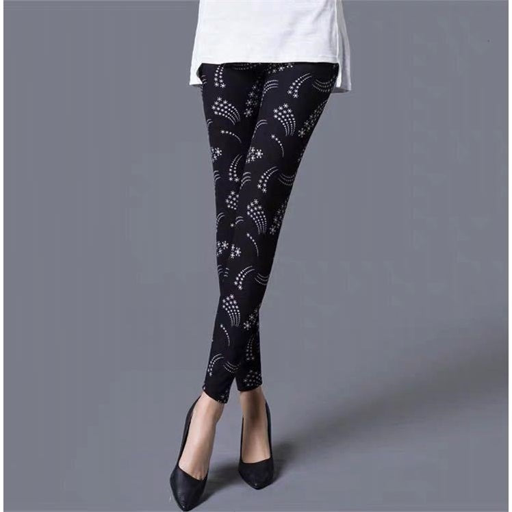 Thin cropped cotton leggings - Image 18